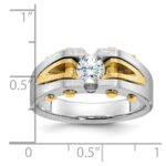 10k Two-Tone Fancy Ring Mounting - Image 3