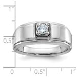 10k White Gold IBGoodman Men's Diamond Complete Ring - Image 2