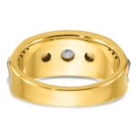 14k Two-tone IBGoodman Men's 1/3 carat Diamond Complete Ring - Image 7