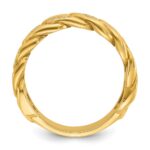 10k IBGoodman Men's Link Design Diamond Complete Ring - Image 2