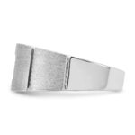 IBGoodman 14k White Gold 5/8 carat Lab Grown Diamond VS/SI+ G+ Complete Polished and Satin Men's Ring - Image 3