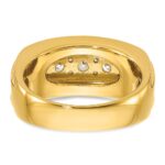 14k IBGoodman Men's Polished and Grooved Ring Mounting - Image 7