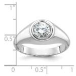 14k White Gold IBGoodman Men's Diamond Ring Mounting
