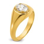 IBGoodman 14k 1 carat Lab Grown Diamond VS/SI+ G+ Oval Complete Men's Ring - Image 6