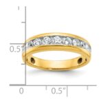 IBGoodman 14k with White Rhodium Men's Polished 1/2 Carat AA Quality Diamond Ring - Image 3