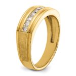 IBGoodman 14k Men's Polished and Satin Square 10-Stone Ring Mounting - Image 8