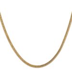 14K 3mm Semi-Solid Franco with Fancy Lobster Clasp Chain - Image 2