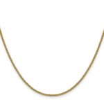 14K 1.5mm Semi-Solid Round Box with Lobster Clasp Chain - Image 2