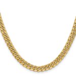 14K 6mm Semi-Solid Miami Cuban with Lobster Clasp Chain - Image 2