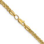 14K 3.5mm Semi-Solid 3-Wire Wheat with Lobster Clasp Chain - Image 3