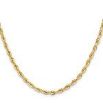 14ky 3.5mm Semi-Solid Rope Chain - Image 2