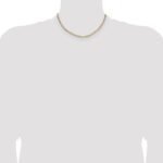 14k 3.7mm Semi-Solid Beveled Paperclip Chain - Image 4