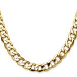14k 11.3mm Semi-Solid Curb Chain - Image 2