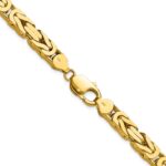 14K 6.5mm Byzantine with Lobster Clasp Chain - Image 3