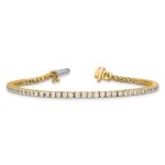 14k 2 carat Lab Grown Diamond VS/SI+ G+ Complete Tennis Bracelet - Image 5