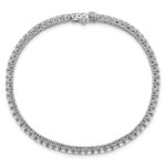 14k White Gold  2 3/4 carat Lab Grown Diamond VS/SI+ G+ Complete Tennis Bracelet - Image 4