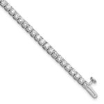 14k White Gold  5 carat Lab Grown Diamond VS/SI+ G+ Complete Tennis Bracelet