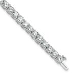 14k White Gold  12 1/2 carat Lab Grown Diamond VS/SI+ G+ Complete Tennis Bracelet