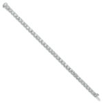 14k White Gold  14 carat Lab Grown Diamond VS/SI+ G+ Complete Tennis Bracelet - Image 2