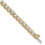 14k 14 carat Lab Grown Diamond VS/SI+ G+ Complete Tennis Bracelet