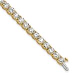 14k 16 carat Lab Grown Diamond VS+ F+ Complete Tennis Bracelet
