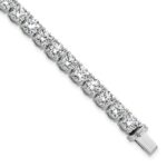 14k White Gold  22 1/2 carat Lab Grown Diamond VS+ F+ Complete Tennis Bracelet
