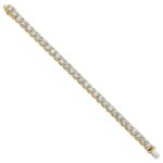 14k 22 1/2 carat Lab Grown Diamond VS+ F+ Complete Tennis Bracelet - Image 2