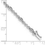 10k White Gold Diamond Bracelet - Image 3