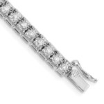 14k White Gold Complete 3 carat Diamond Illusion Setting 7.25 inch Tennis Bracelet
