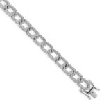 14k White Gold 1 1/2 carat Lab Grown Diamond VS/SI+ G+ Complete 7.5 inch Bracelet