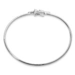 14k White Gold 7/8 carat Lab Grown Diamond VS/SI+ G+ Complete Star Hinged Bangle Bracelet - Image 2