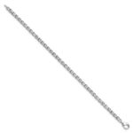 14k White Gold 1/4 carat Lab Grown Diamond VS/SI+ G+ Complete 7 inch Fancy Tennis Bracelet - Image 2