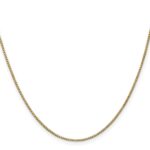 14K 1mm Box with Lobster Clasp Chain - Image 2