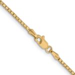 14K 1.5mm Box with Lobster Clasp Chain - Image 3