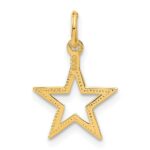 14k Diamond-cut Star Charm - Image 3