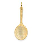 14k Tennis Racquet Charm - Image 3