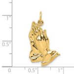 14k Praying Hands Pendant - Image 4