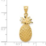 14k Diamond-cut Pineapple Charm - Image 4