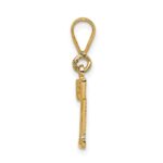 14k Textured Initial T Charm - Image 2