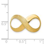 14k Polished and Textured Infinity Slide Fits up to 4mm Regular/5mm Fancy or Reversible Omega - Image 4