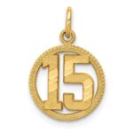 14k 15 in Circle Pendant