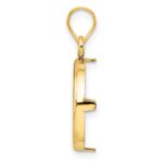 Wideband Distinguished Coin Jewelry 14k Polished 14.0mm Prong Coin Bezel Pendant - Image 2