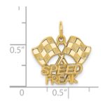 14K Racing Flags SPEED FREAK Charm - Image 4