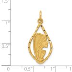 14k Blessed Virgin Mary Charm - Image 4