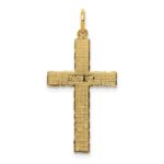 14k Nugget Style Cross Pendant - Image 4