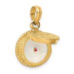 14k 3-D Birthday Cake Opens with Enameled Candle Inside Pendant - Image 4