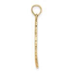 14k Satin/Polished Christmas Wreath Charm - Image 2