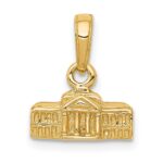 14k 3-D White House Pendant