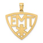 14k EMT Emergency Medical Technician Charm