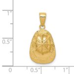 14k 3-D Firefighter Helmet Pendant - Image 4